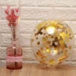 Globo Transparente con Confeti