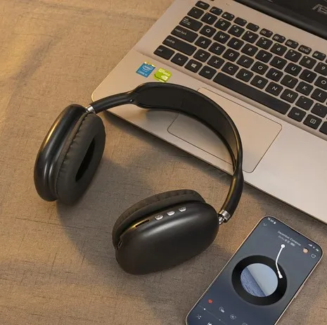 Audífonos Bluetooth Inalámbricos Over-Ear - Negro