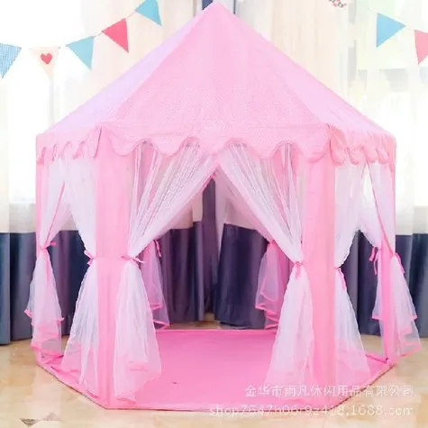 Carpa Infantil Tipo Castillo para Niños - Rosa