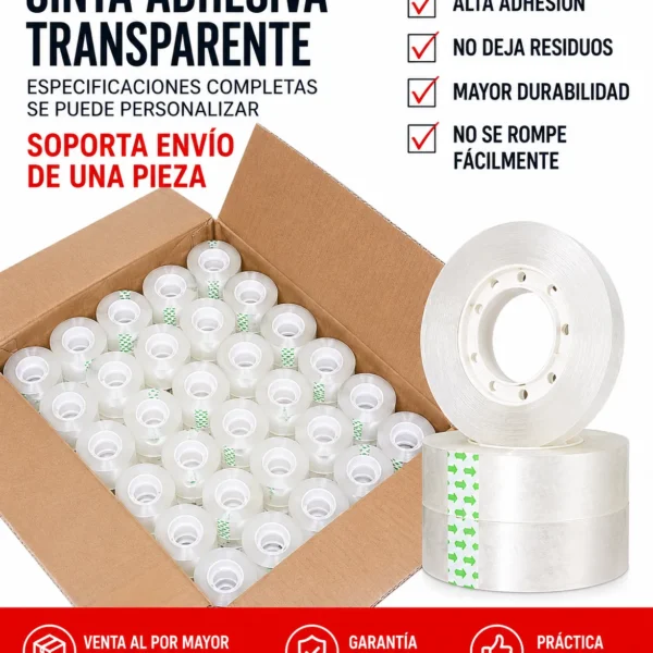 Cinta Adhesiva Transparente