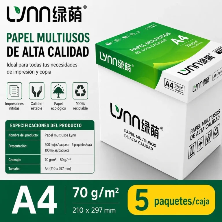 Papel Bond A4 70 g/m² – Caja de 5