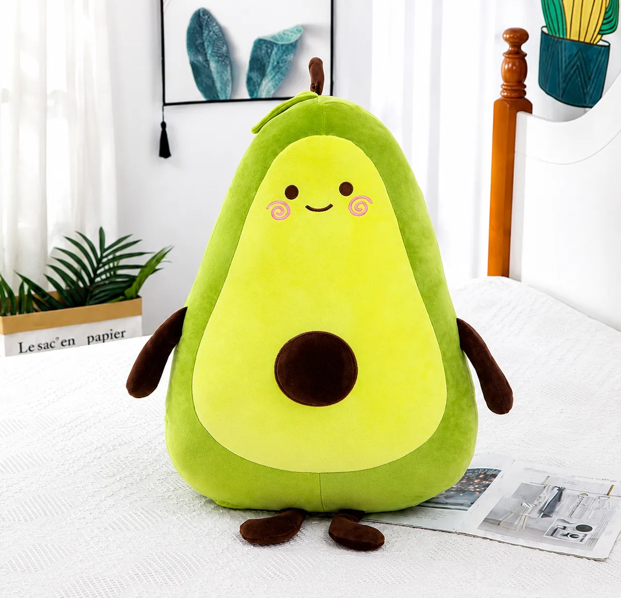 Peluche de Aguacate Gigante 1 Peluche de Aguacate Gigante